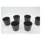 (6ct) NEW Flower Pots. 6" tall with a 6" diameter