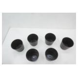 (6ct) NEW Flower Pots. 6" tall with a 6" diameter