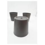 (6ct) NEW Flower Pots. 6" tall with a 6" diameter