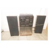 Sylvania Hi FI Stereo System. Record Player, CD , Tape, AM/FM