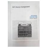 Sylvania Hi FI Stereo System. Record Player, CD , Tape, AM/FM