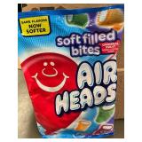 DE 2 - AirHeads Soft Filled Bites - 6oz Peg Bag - 12 Pack