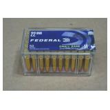 50 Federal .22 WMR 50 Gr JHP Ammo