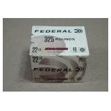 325 Federal Automatch .22 LR 40 Gr Solid Ammo