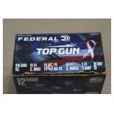 25 Federal Top Gun 12 Gauge 2-3/4" 8 Shot Shotshells