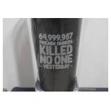 Set of Four Lucky Shot Pint Glasses - Firearm Owners Killed No One