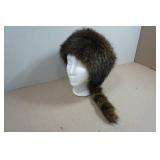 Faux Coon Skin Hat
