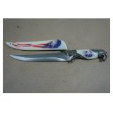 Bald Eagle Theme Collector Knife