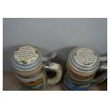 Vintage Ducks Unlimited Beer Steins Waterfowl Series