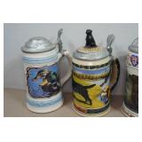 Vintage Beer Steins - Ducks Unlimited, Terry Redlin, Budweiser