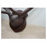 Wall-Mounted Elk Horns - Stained