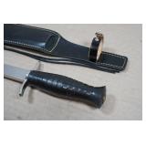 Antique Le Couteau Volant French Stainless Dagger with Sheath