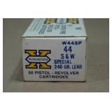 24 Winchester .44 S&W Spl 246 Gr Lead Ammo