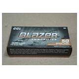 50 CCI Blazer Brass 9mm Luger 115 Gr FMJ Ammo