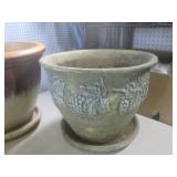 (F-3) Assorted Planters 2 Left are ...