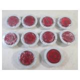 (EC1) 10 Round Red Lens Marker Ligh...