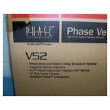 (2) Phase Technologies V52 5.25' 120W 2-Way Bookshelf Speakers - NEW IN BOX (2) Phase Technologies V52 5.25' 120W 2-Way Bookshelf Speakers - NEW IN BOX