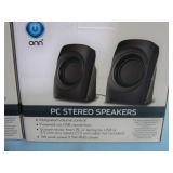 (4 Pairs) ONN Compact High-Quality USB-Powered Audio Stereo PC / Computer Speakers - NEW IN ORIGINAL BOX! (4 Pairs) ONN Compact High-Quality USB-Powered Audio Stereo PC / Computer Speakers - NEW IN ORIGINAL BOX!