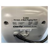 (2) Valcom FlexHorn Clarity S-604 Compact 70-Volt 4-Watt Paging Horn Loudspeakers (2) Valcom FlexHorn Clarity S-604 Compact 70-Volt 4-Watt Paging Horn Loudspeakers