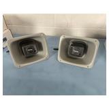 (2) Valcom FlexHorn Clarity S-604 Compact 70-Volt 4-Watt Paging Horn Loudspeakers (2) Valcom FlexHorn Clarity S-604 Compact 70-Volt 4-Watt Paging Horn Loudspeakers