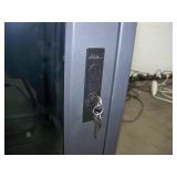 Middle Atlantic Audio Video (A/V) Equipment Rack with Lockable Smoked Glass Front, Lockable Sides and Back with (2) Fans and on Lockable Casters Middle Atlantic Audio Video (A/V) Equipment Rack with Lockable Smoked Glass Front, Lockable Sides and Back with (2) Fans and on Lockable Casters