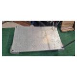 Industrial Aluminum Cart (USED, but Good): Dimension: 48'L x 28'W x 37'H