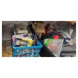 Contents of the First Pallet Rack ( it includes a heavy-duty safe that we can't figure our tge combination  and assorted Contents which includes two treadmills motors)