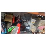 Contents of the First Pallet Rack ( it includes a heavy-duty safe that we can't figure our tge combination  and assorted Contents which includes two treadmills motors)