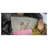 Contents of the First Pallet Rack ( it includes a heavy-duty safe that we can't figure our tge combination  and assorted Contents which includes two treadmills motors)