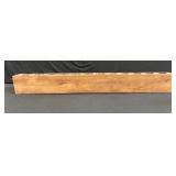 Wooden Hole Block with Multiple Circular Holes - Long Workshop Bar