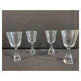 lead Crystal Stemware Set - Assorted Goblets & Cordial Glasses