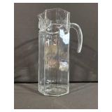 Crystal Glass Serving Set - Lidded Candy Dish, Salt Shaker, Round Bowl & Tall Carafe