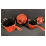 Staub La Cocotte 18 cm Red Enameled Cast Iron - Set of 2