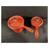 Staub La Cocotte 18 cm Red Enameled Cast Iron - Set of 2