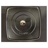 Staub Square Grill Pan with Lid - Enamel Cast Iron, Red