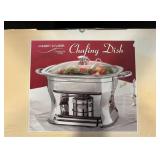 Chafing Dish 4 Qt / 3.7 L Stainless Steel with Glass Lid & Stand