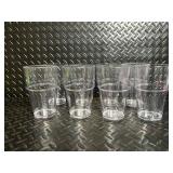 Colorful Plastic Dinnerware Set - Square Bowls, Turquoise Rounds & Rainbow Tumblers