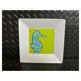 Colorful Plastic Dinnerware Set - Square Bowls, Turquoise Rounds & Rainbow Tumblers