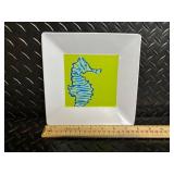 Colorful Plastic Dinnerware Set - Square Bowls, Turquoise Rounds & Rainbow Tumblers