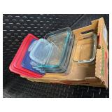 Anchor Hocking & Pyrex Glass Storage Containers - 5-Piece Rectangular Set with Lids