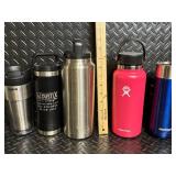 Assorted Insulated Water Bottles - COPCO, YETI (2), Hydro Flask, Contigo