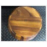 Bobby Flay Wooden Bowl with Corkscrews & Wine Accessories