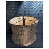 Copper Mesh Drum Pendant Light - 60W Max, Made in China