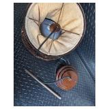 Copper Mesh Drum Pendant Light - 60W Max, Made in China