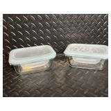 Joseph Joseph Flower Steamer Basket & Glass Storage Containers (Lot of 4)