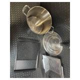 Stainless Steel Stock Pot Set with Lid, Griddle Pan & Perforated Trays