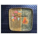 FORESIDE Pear-Design Plate & Glassware Set with Egg Tray & Butter Dish