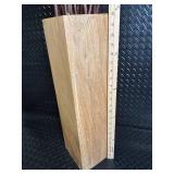 Wooden Rectangular Vase with Dried Twigs