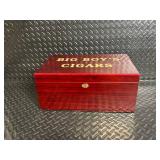 Big Boy's Cigars Humidor Box - Wooden Cigar Humidor with Humidifier & Lock