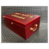 Big Boy's Cigars Humidor Box - Wooden Cigar Humidor with Humidifier & Lock